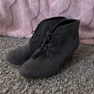 Dr. Scholl's Charcoal Ankle Booties